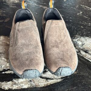 Merrell Men's Tan Suede Slip-On Loafers